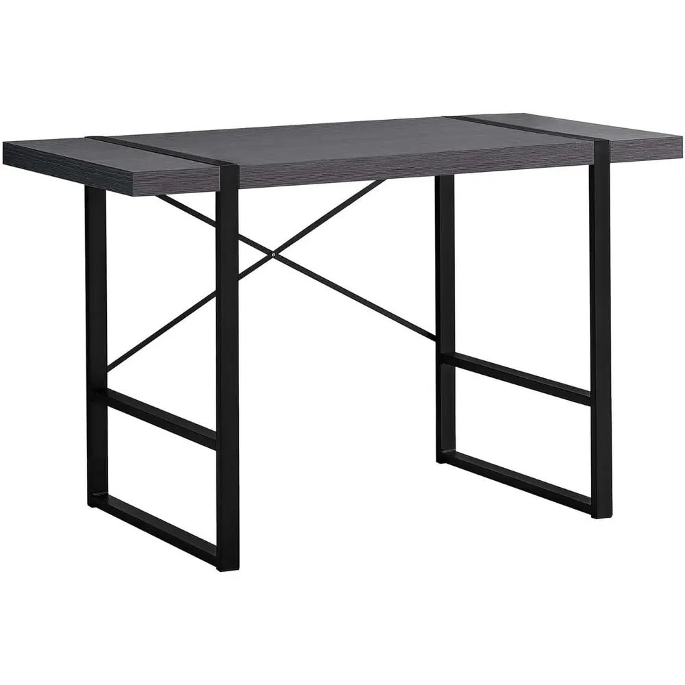 

Современный компьютерный стол с металлическими ножками для домашнего офиса, длина 48 дюймов, серый