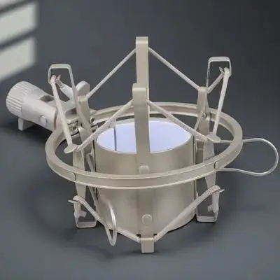 

Microphone Mount For Condenser Mic 1.5Cm Bracket Hole 4.5 Diameter Anti Vibration Holder Broadcast Game Use