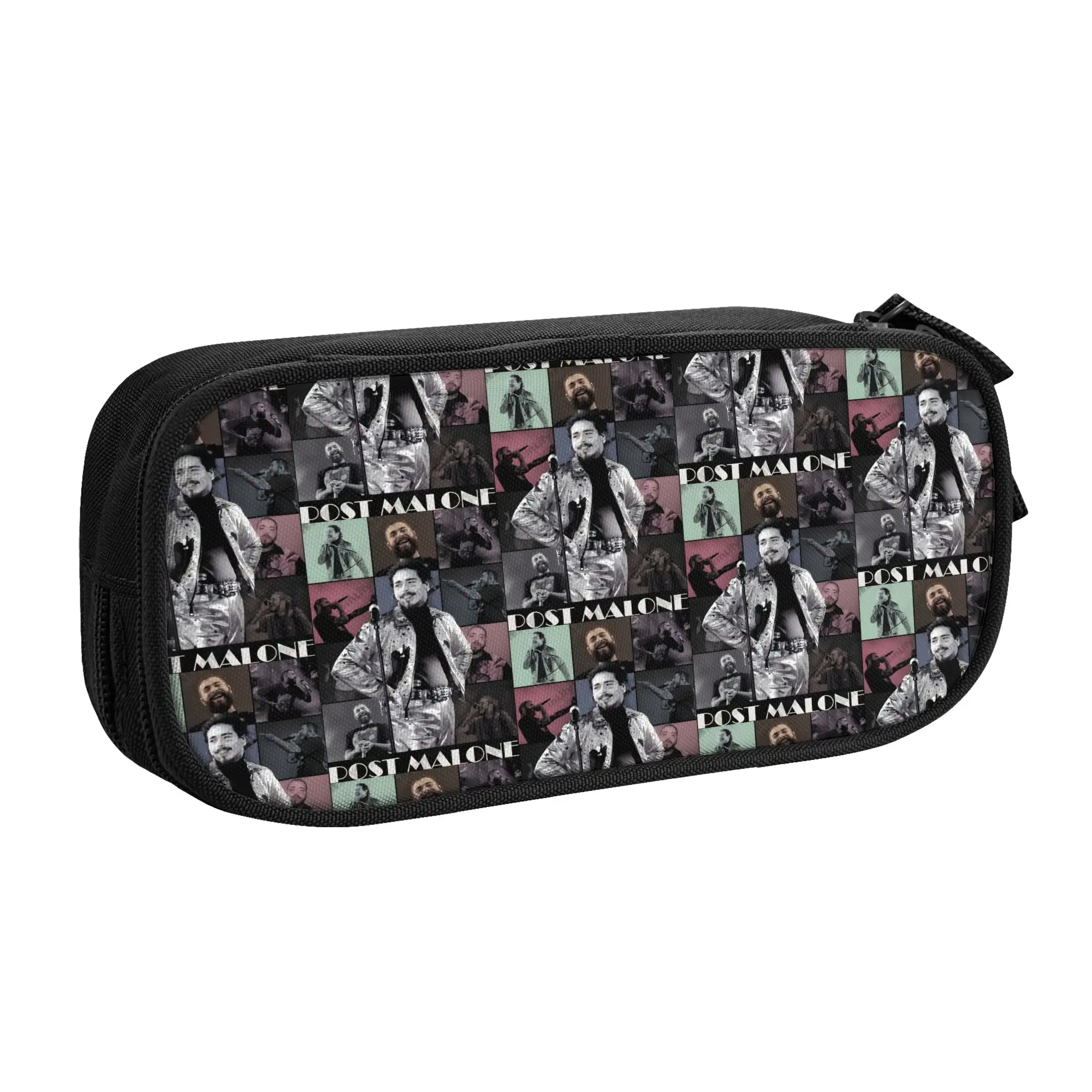 Posts Malones American Popular Rapper  School Pencil Case Girls Boys Large Capacity  Pencil Bag Pouch Students Stationery