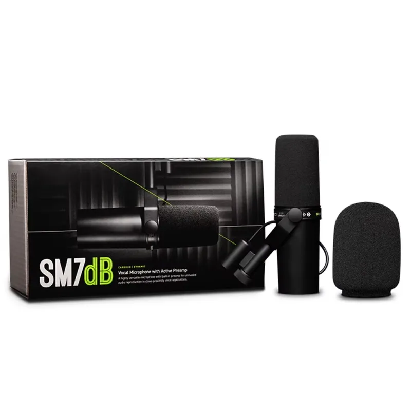 SM7B/SM7DB استوديو قلبي ميكروفون صوتي ديناميكي بث أداء مرحلة البث المباشر ميكروفون سلكي SM7DB