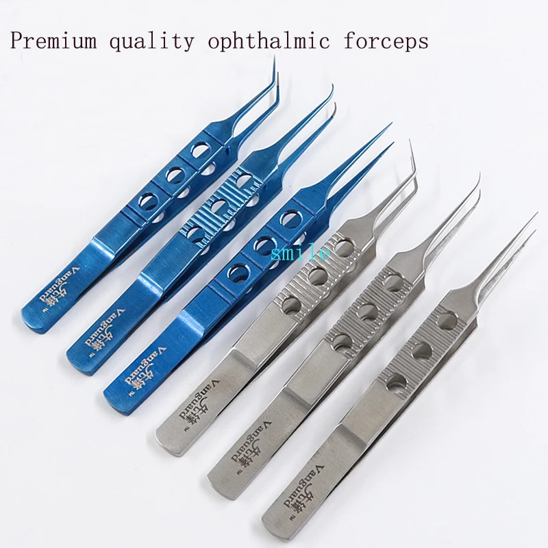 

Ophthalmic tweezers double eyelid beauty plastic stainless steel tool stitch removal with hook tooth tweezers medical