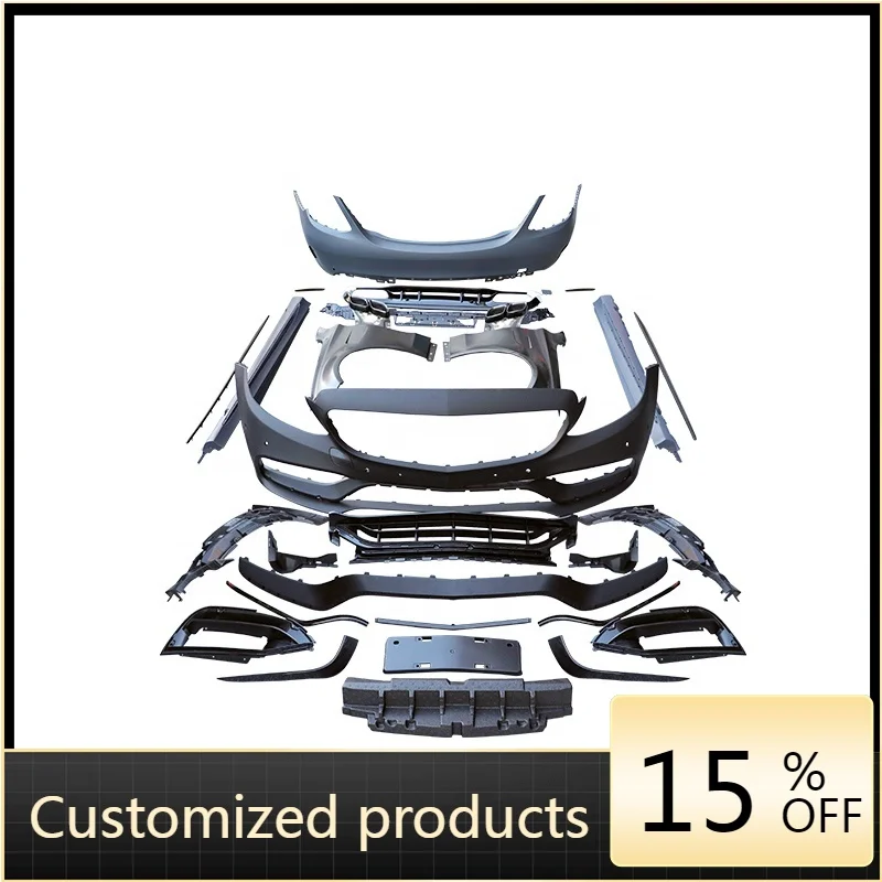 

High quality and reliableW205 New Type Bumper C63 Bodykit for Benz C Class 2015-2021 C63 Front Bumper Fender Diffuser Rear B