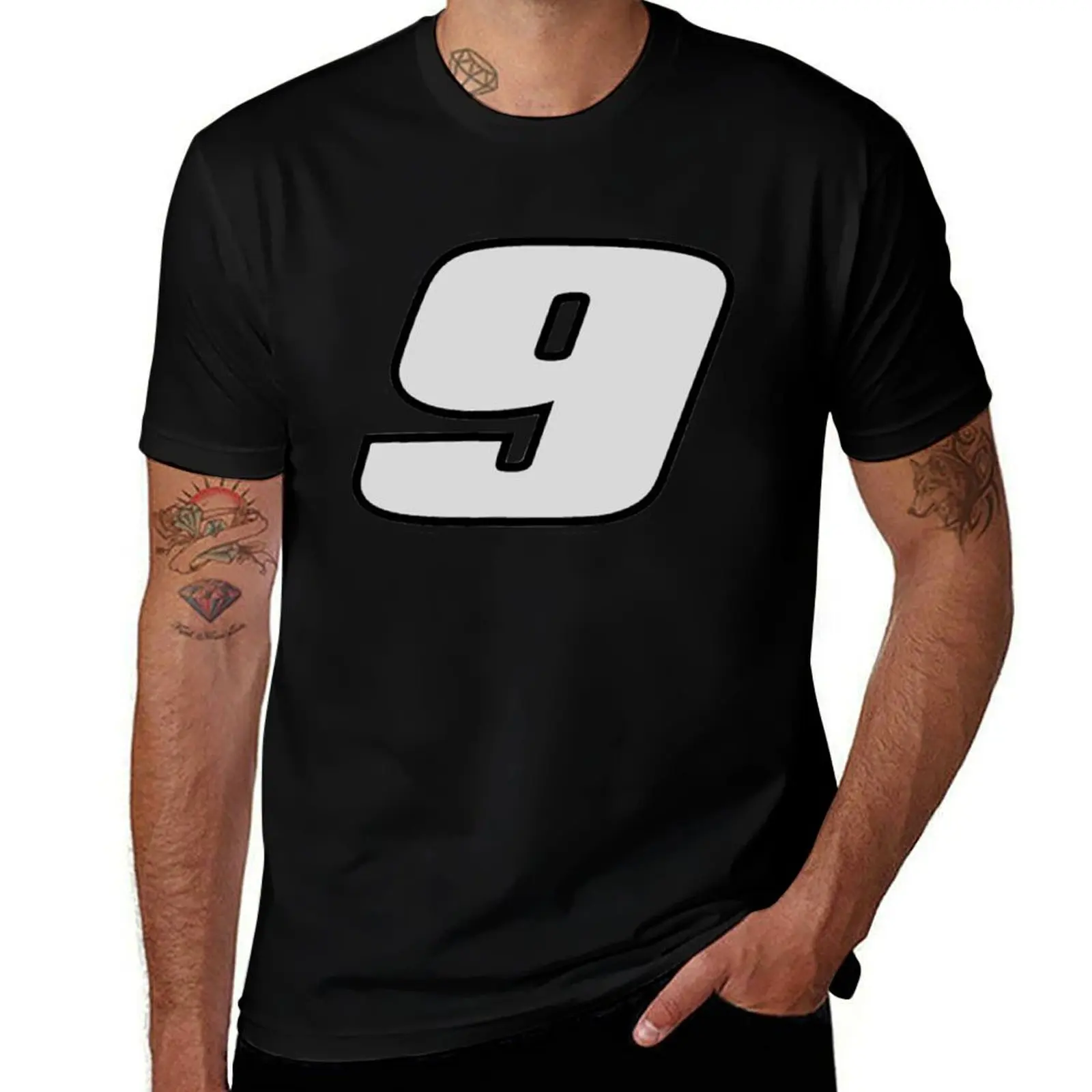 

Chase Elliott 9 T-Shirt black cotton t-shirt plain for man package cotton t shirts high quality man tshirt T-shirt