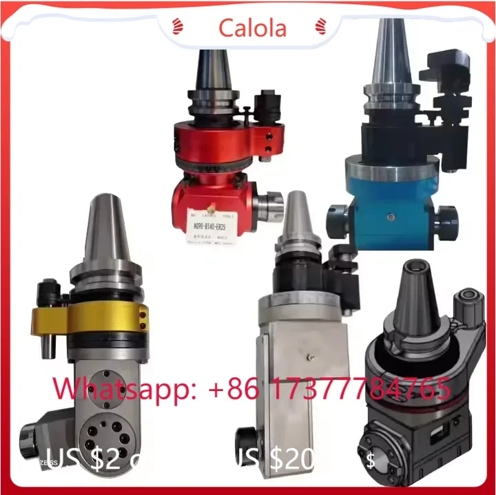 

Горизонтальная фрезерная головка с угловой головкой по индивидуальному заказу HSK63 HSK80 HSK100, приводной хвостовик, угловая головка 90 градусов