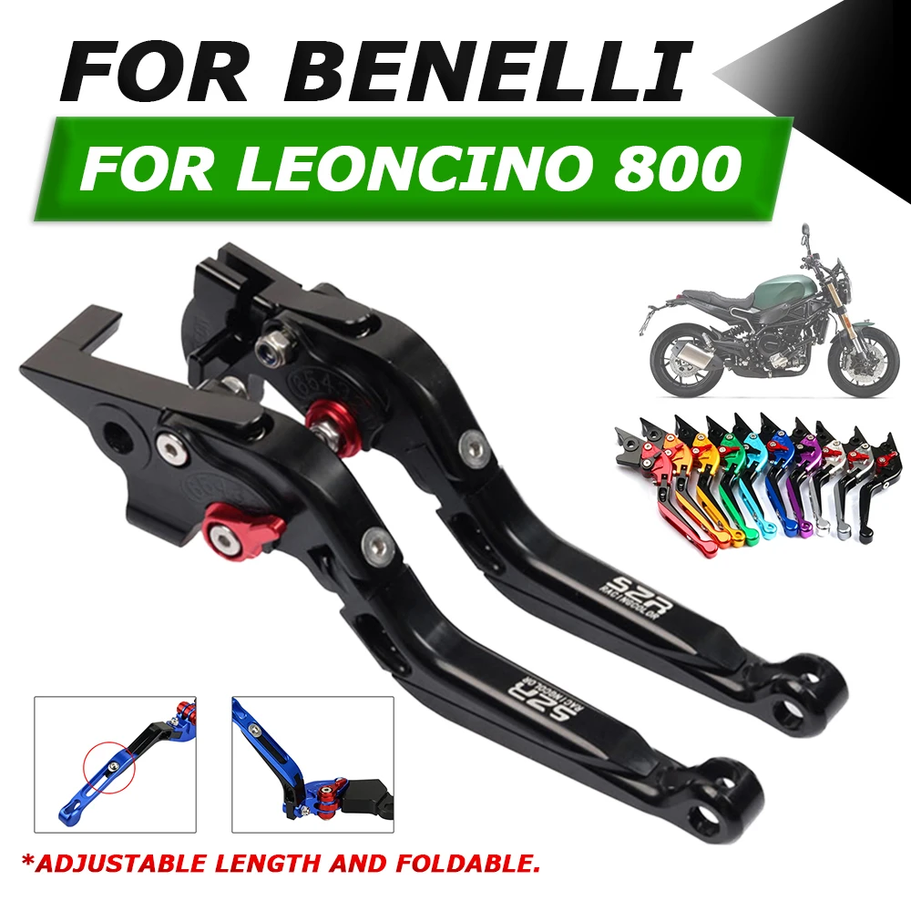 

Motorcycle Handbrake Adjustable Handle Brake Clutch Levers Folding Lever For Benelli Leoncino 800 Trail Leoncino800 2022 2023