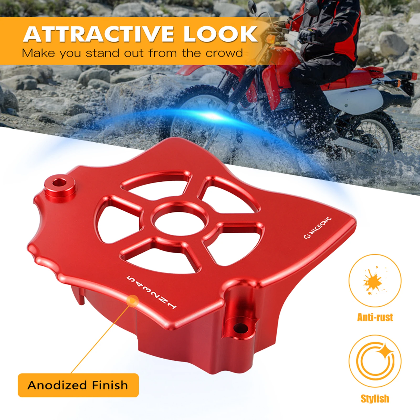 NICECNC MAX 15 Teeth Size Chain Sprocket Cover For Honda XR650L XR 650L 650 L 1993-2025 2024 2023 2022 Motorcycle Accessories