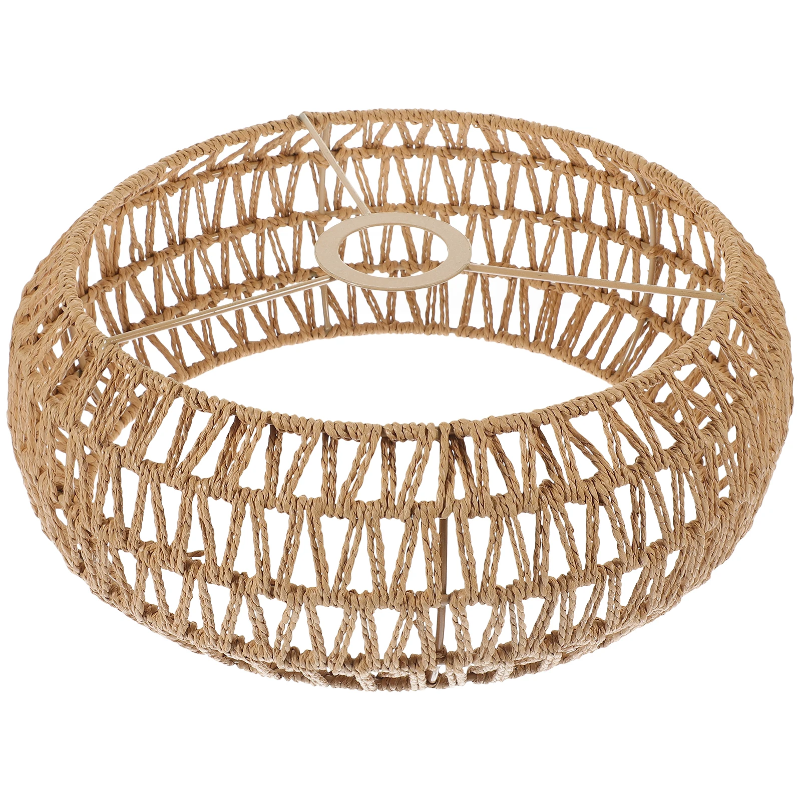 

Retro Style Rope Lampshade Replacement Pendant Lamp Cover Woven Hanging Light Cover For Ceiling Chandelier Farmhouse Decorative
