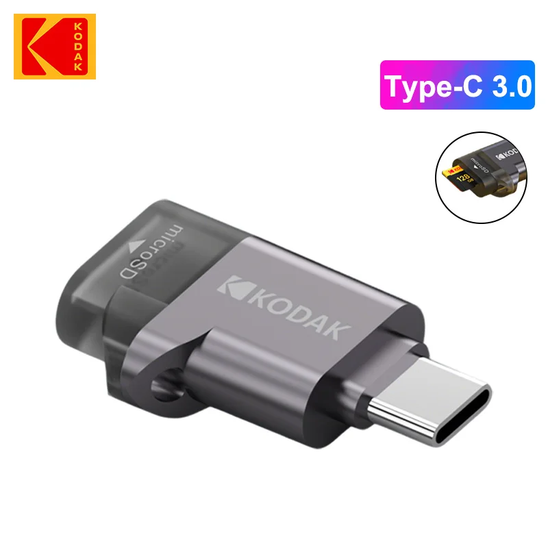 Kodak Type-C Micro SD Card Reader TF Memory Card High-speed Transmission Adapter