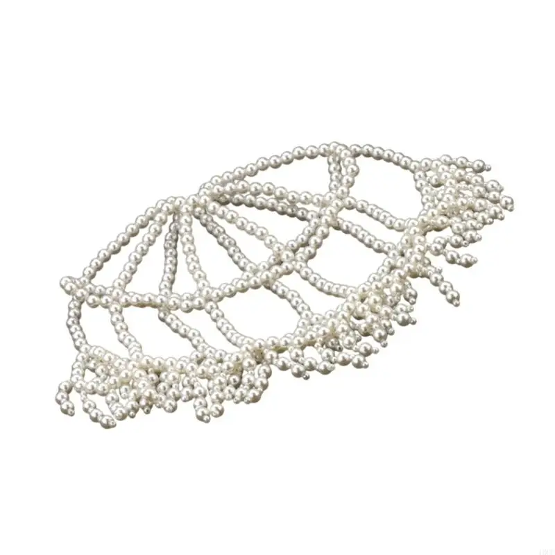 Chapeau perles fait à main, couvre-chef Lolitas, accessoire cheveux pour cérémonie mariage, pour mariée occasions