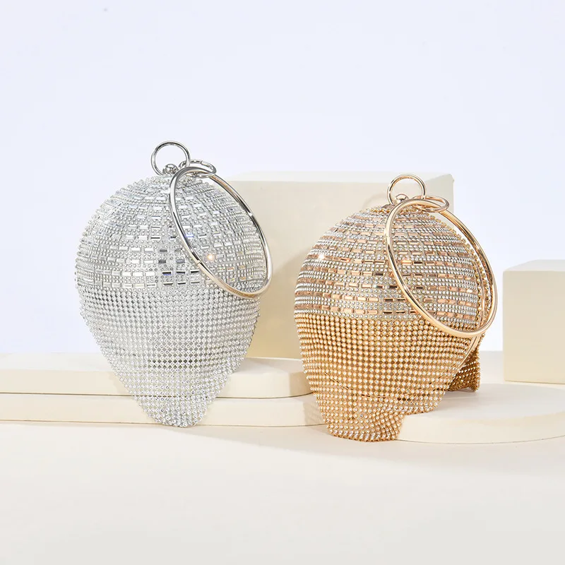 

Ele Evening Bag with Tassel round Ball Handbag for Ladies Formal Dinner Par Cross-Border Dr Bag Faionable Ladies H...