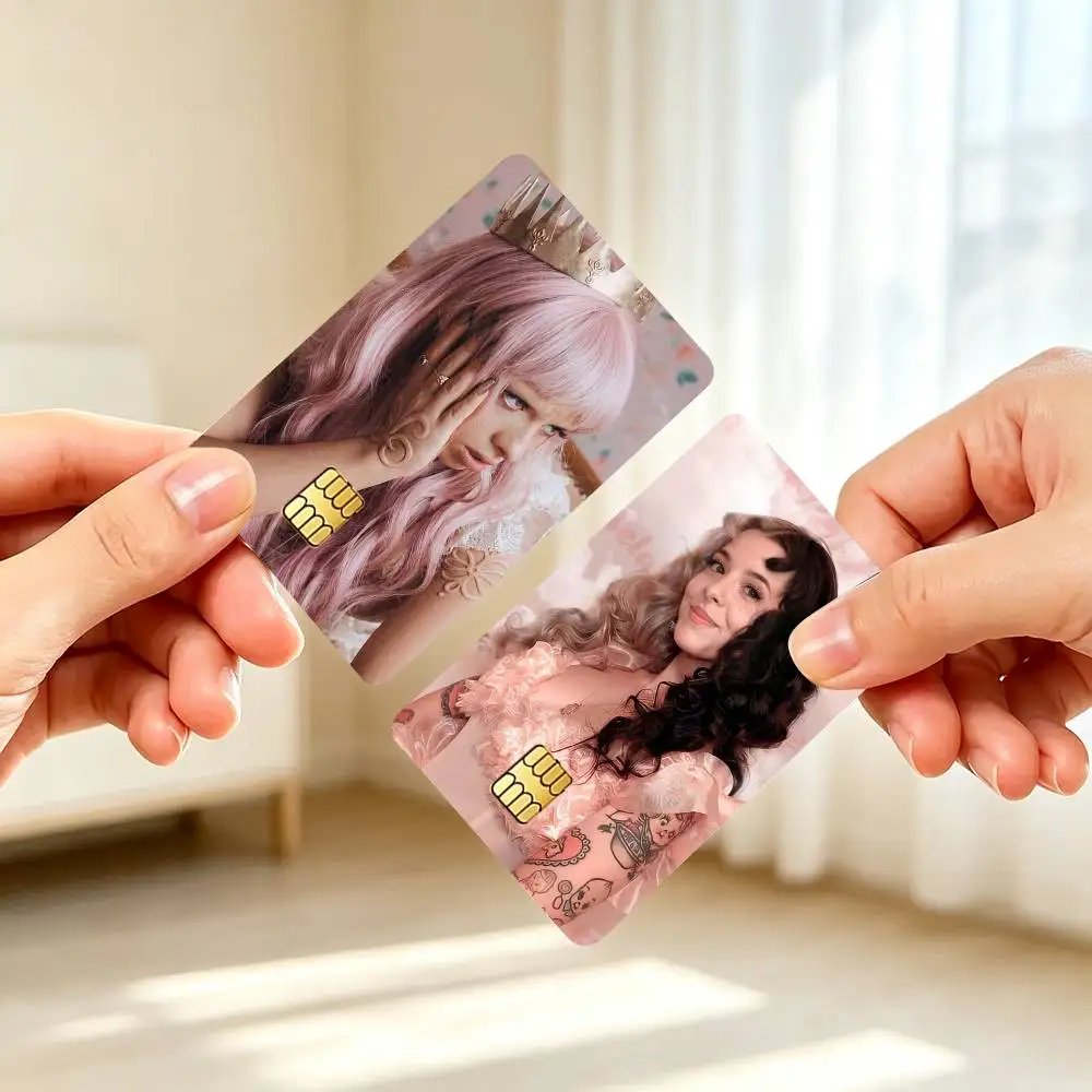M-Melanie Martinez Pop Singer Credit Card HD Stickers Small Chip Waterproof Sticker Game Card Decal Gift