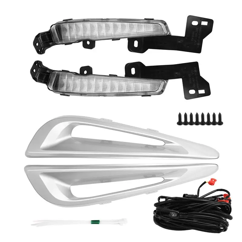 

Простые светодиодные DRL дневные ходовые огни, противотуманные фары, жгут поворотников, комплект кузова автомобиля для Toyota Prius 2019-2021