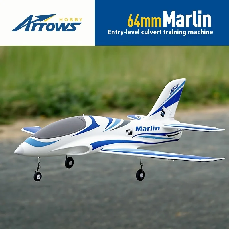 Blue Arrow 64mm Ducted Sports Machine Marlin Fixed Wing Novice Entry, Drop Resistant Electric Model Remote-Controlled Aircraft