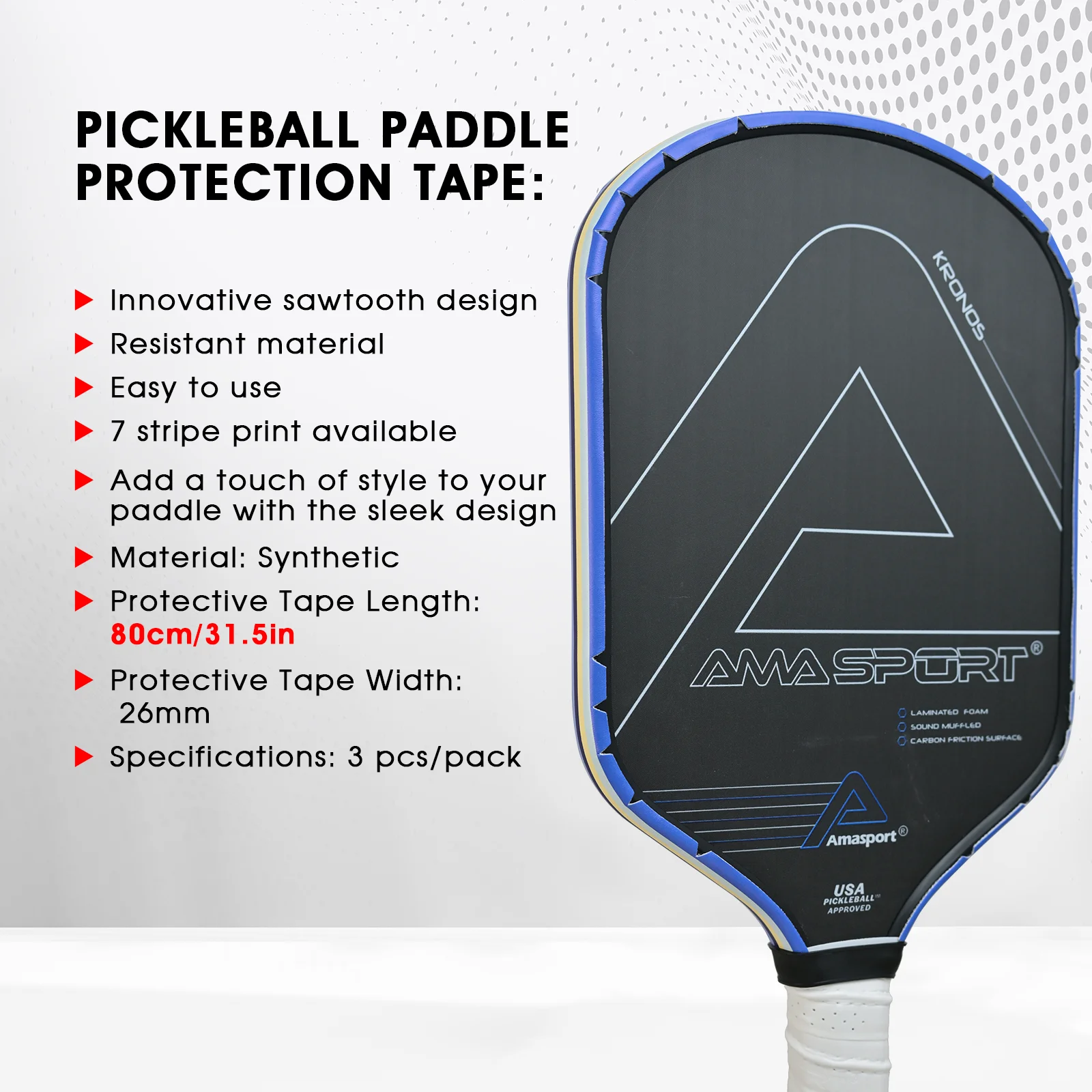 AMA SPORT Pickleball Racket Pr - đánh giá và giá Side Tape Racket