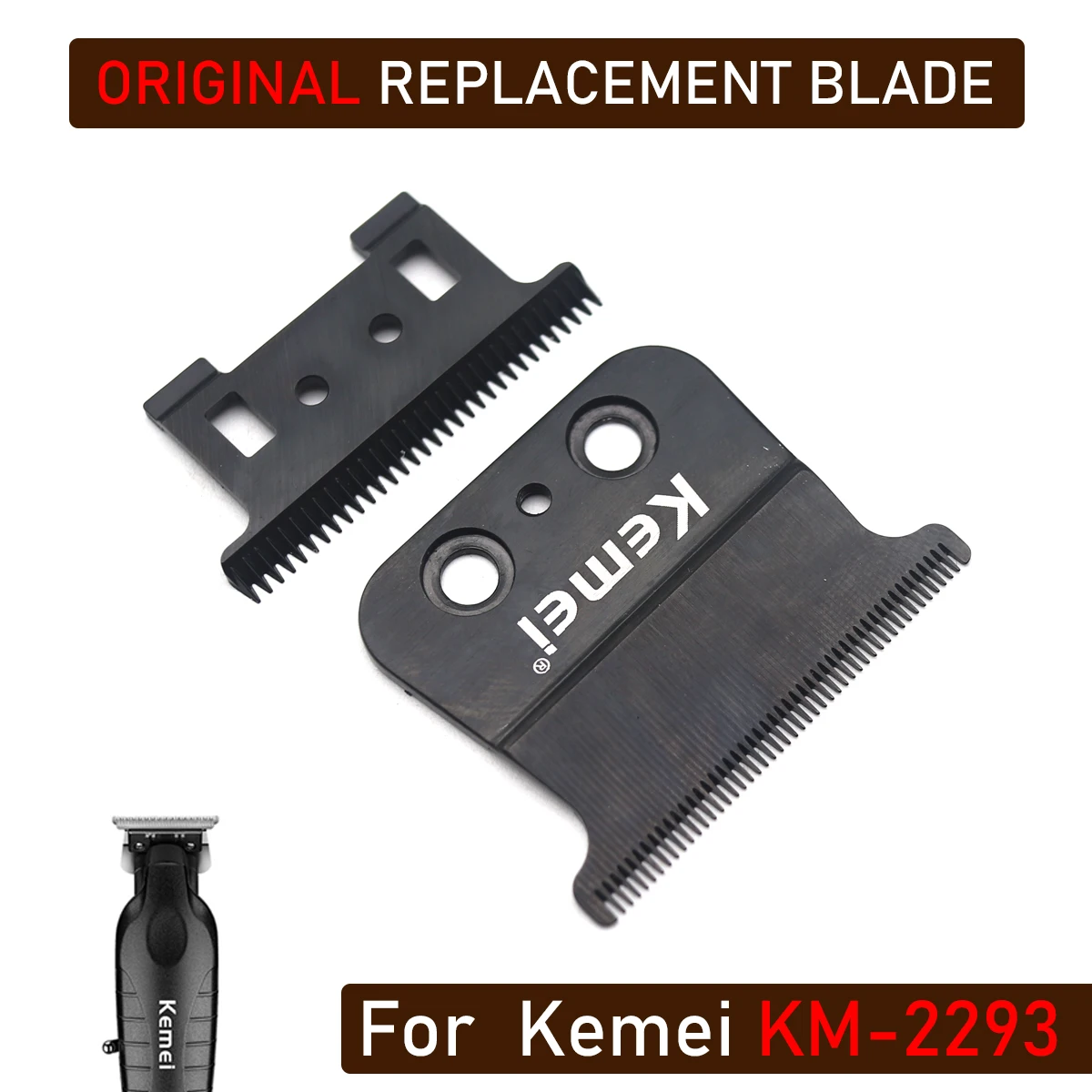 Original Replaceable Blade Cutter Head for Kemei KM-2293  0mm Professional Hair Clipper Replacement Cutting Accessories