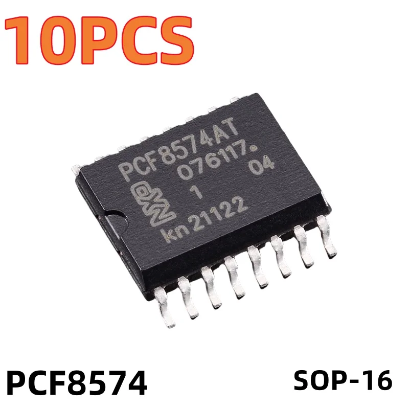 

10PCS PCF8574T PCF8574AT PCF8574 SMT SOP16 Brand New I2C Bus Interface Register-Based Device for Digital Electronics