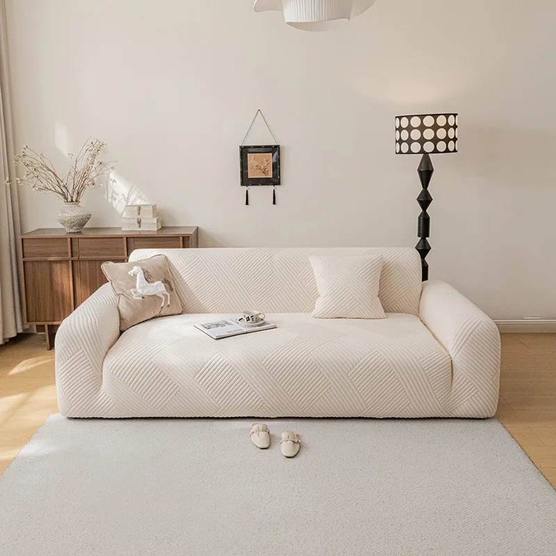 Jacquard Elastic Sofa Cover Adjustable Elastic Couch Cover for Living Room Sofa Seat Covers 1/2/3/4 Seat L Shaped Slipcover