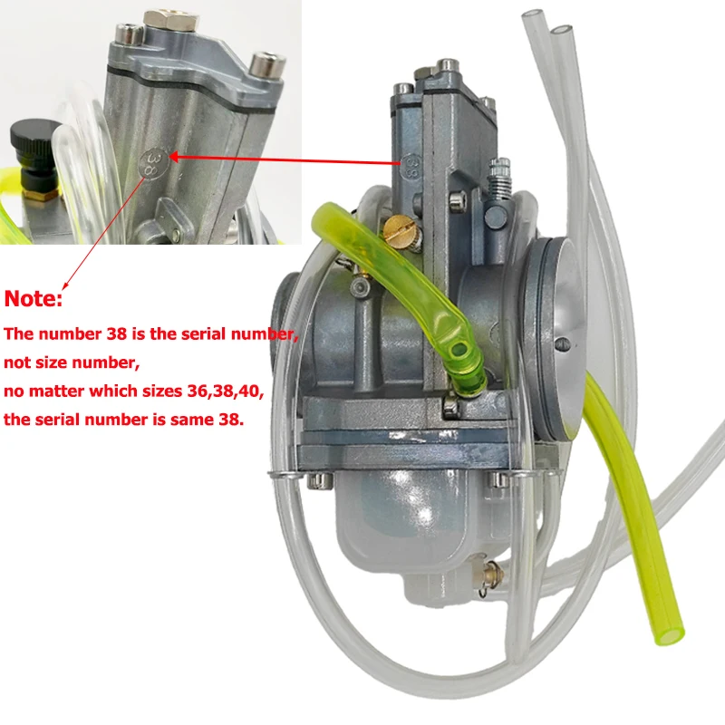 CRF250R For Lectron Carburetor 36 38 40 mm For Honda CRF250X CRF450R CRF450X CRF 250R 250X 450R 450X 2T Adj PowerJet Carb