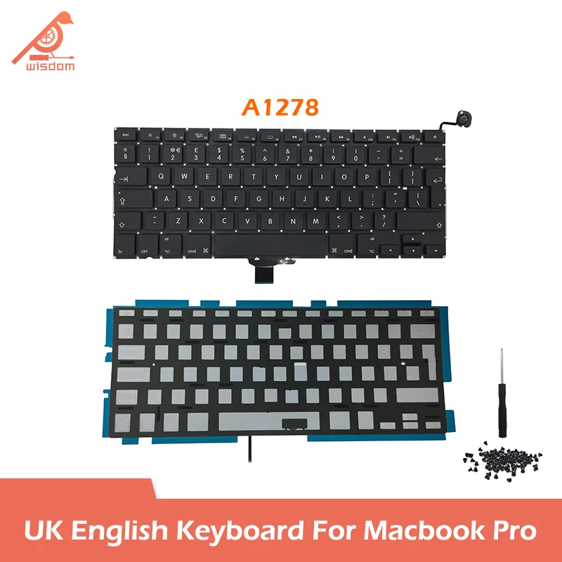 

Laptop A1278 A1286 A1425 A1502 A1398 UK English Keyboard For Macbook Pro Retina 13" 15" Keyboards Replacement 2010-2015 Year