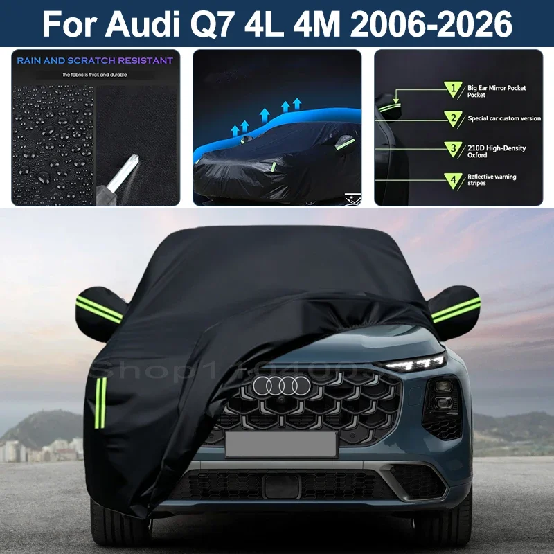 Auto Exterior Sun-Snow Protective Car Cover For Audi Q7 4L 4M 2006-2026 Waterproof Dustproof Anti-UV Outdoor Cover