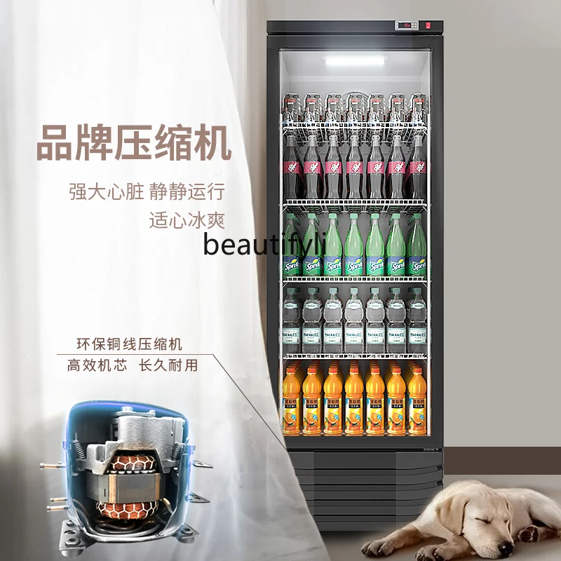 

Hot and Cold Dual Temperature Display Cabinet Supermarket Heating Cabinet Single Door Fresh-keeping Beverage Cabinet