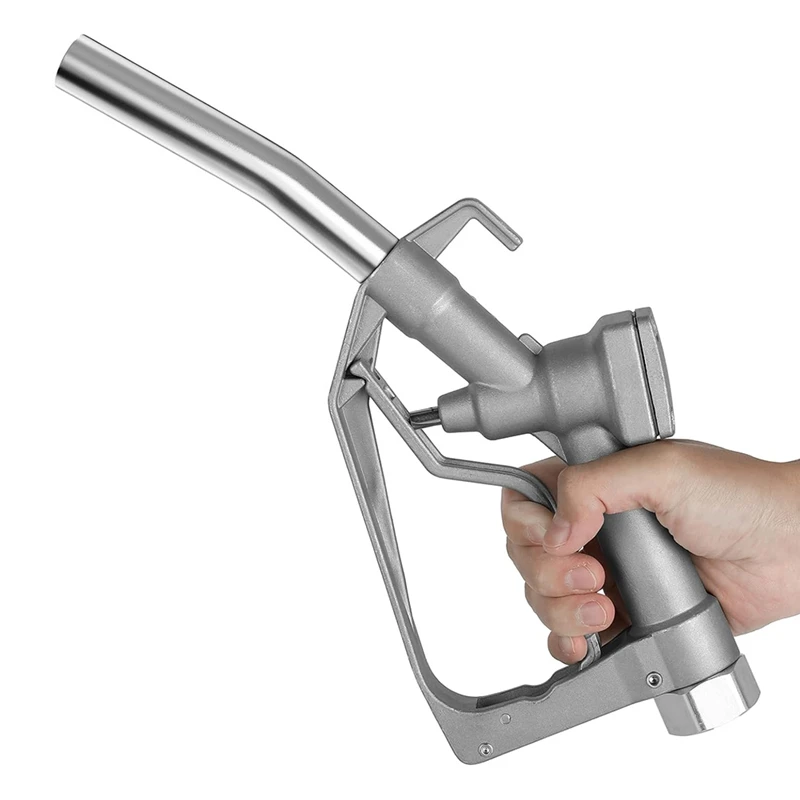 Bico de combustível manual NPT de 3/4 polegadas com cadeado de 2 velocidades, taxa de fluxo máxima de 26 GPM, bico de bomba de gás com bico de 15/16 polegadas