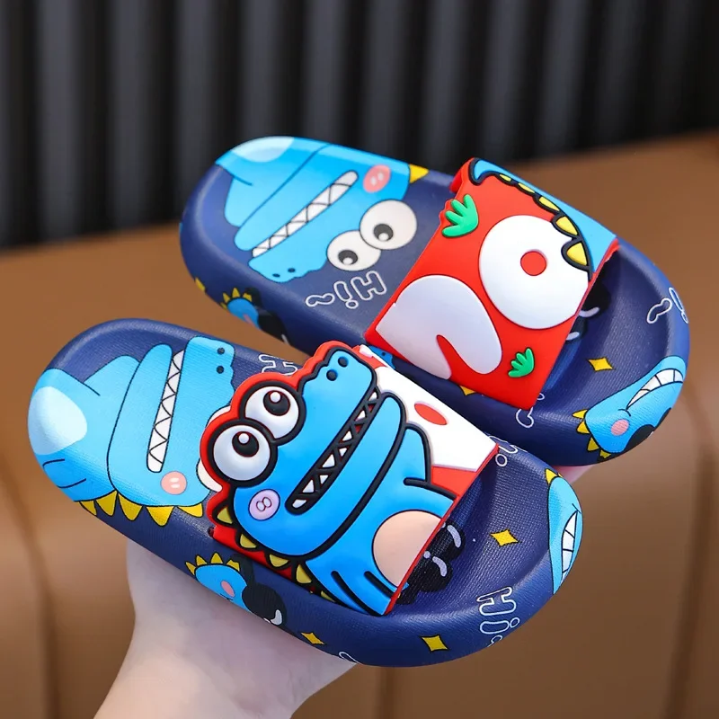 Surprise Dinosaur kid Slippers Boy Girl shoe Cute Cartoon Home Indoor Slippers kid shoe Fashion Casual Non-Slip Bathroom Shoe 슬리