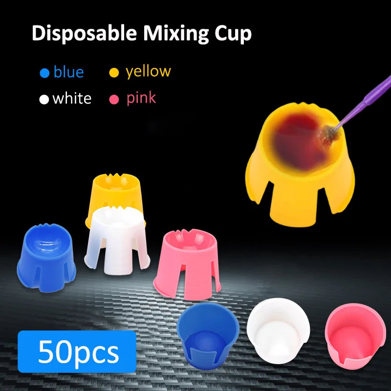 

50/100Pcs Dental Disposable Mixing Cup Plastic Small Bowl Medicine Bowl Multifunctional Cosmetic Tatoo Dappen Dish Dental Tools