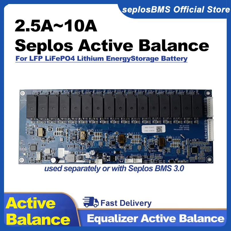 Seplos 10A 2.5A Active Balance Board Active Balancer For LFP Li-ion LiFePO4 Lithium Energy Storage Battery Seplos BMS 3.0version