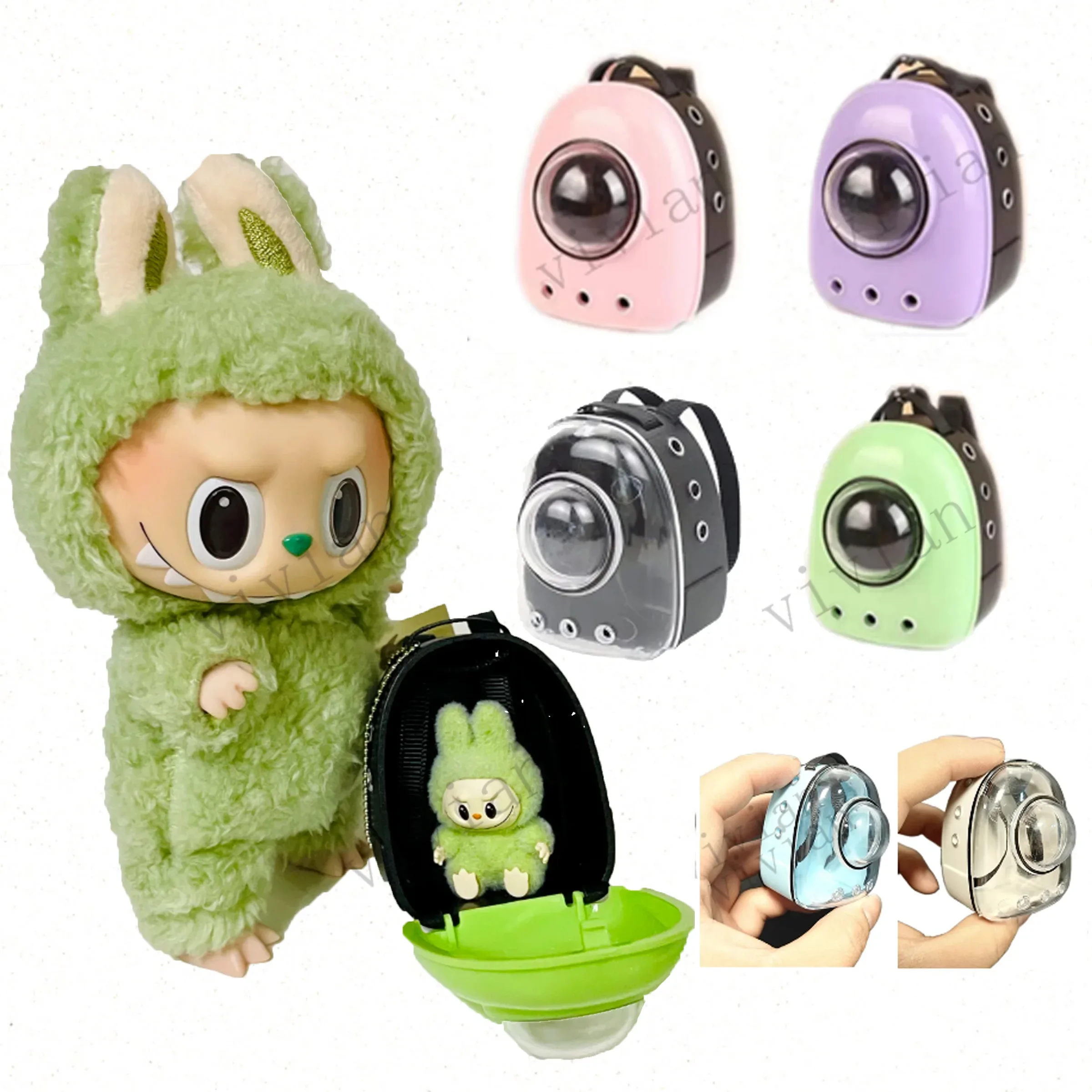 Mochila para muñeca Ropa Labubu, bolsa de simulación para mascotas para muñecas de 10cm/15/17cm, accesorios bonitos para muñecas