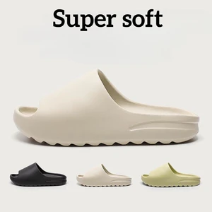 Super soft eva sole slippers for men and women, bathroom slippers, home slides, beach sandals, non slip, male, couple 8 Main Sales Men's Slippers - №2