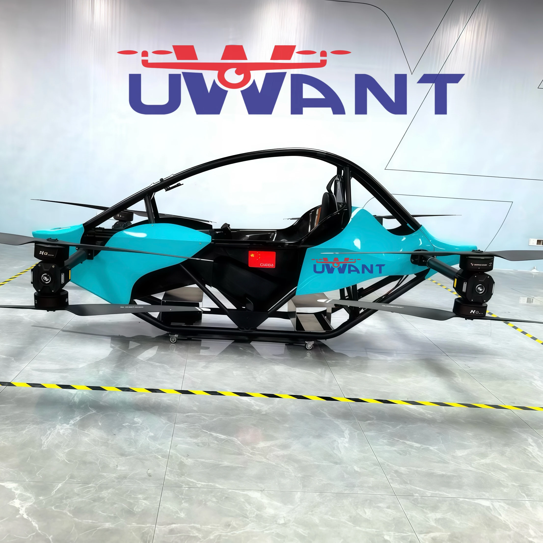 Uwant Eagle PRO Evtol Electric Manned Ultralight Aircraft with Battery Power Foldable Design 100Km/h Speed