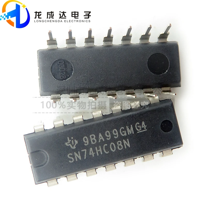 

30pcs original new SN74HC08N 74HC08 DIP14 logic gate/inverter chip IC