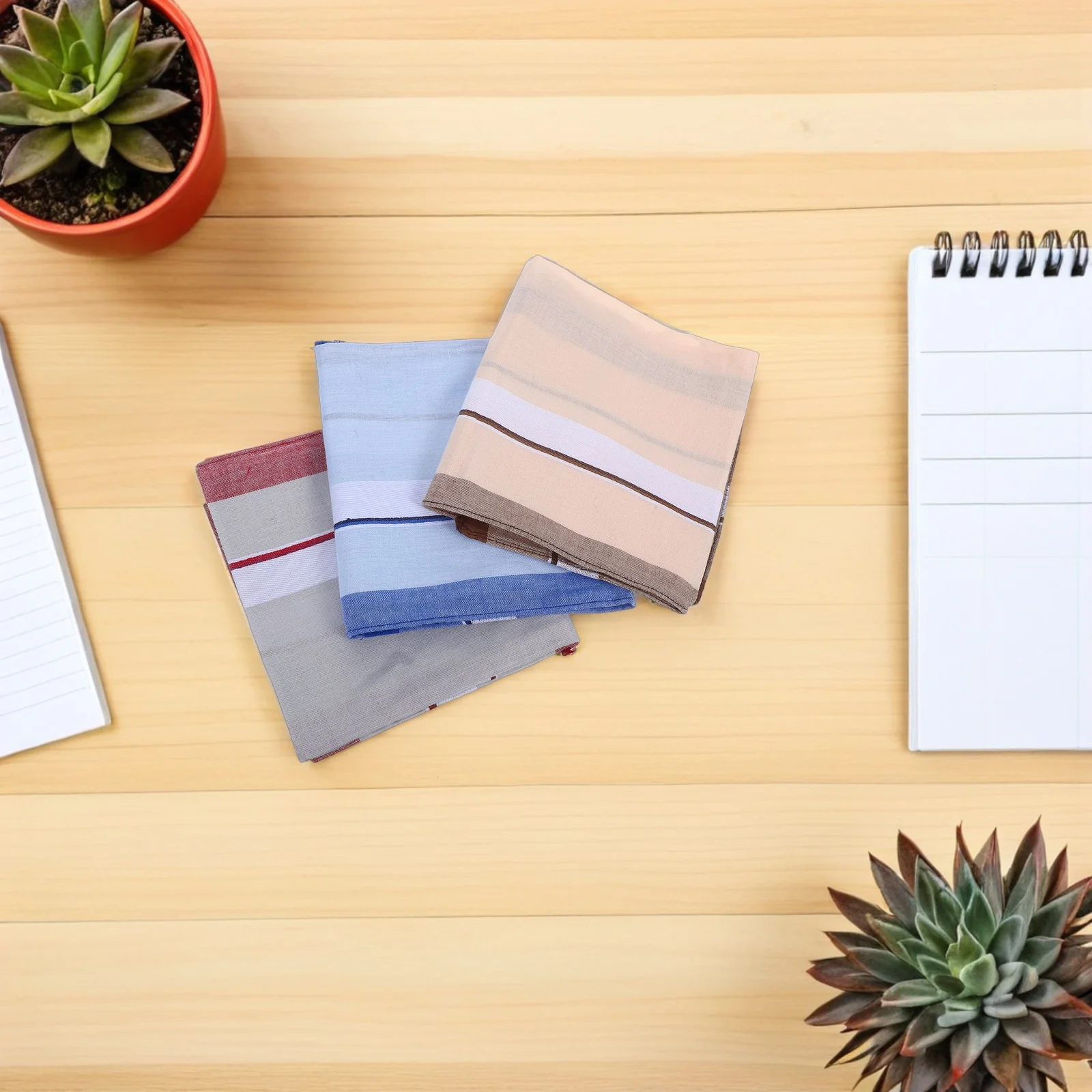 12Pcs Mens Square Handkerchief Cotton Absorbent Lightweight Classic Sweat-Absorbent Ideal for Daily Carrying