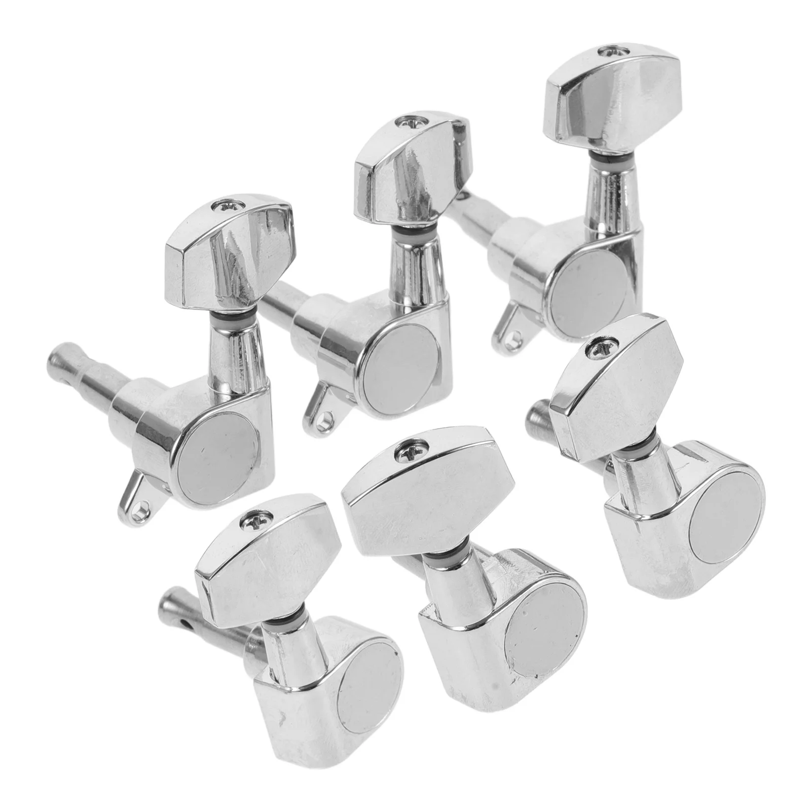 

6pcs Guitar Tuners Full Closed Electric Pegs String Keys Zinc Alloy Locking Machine Heads for Wooden Guitars Precision