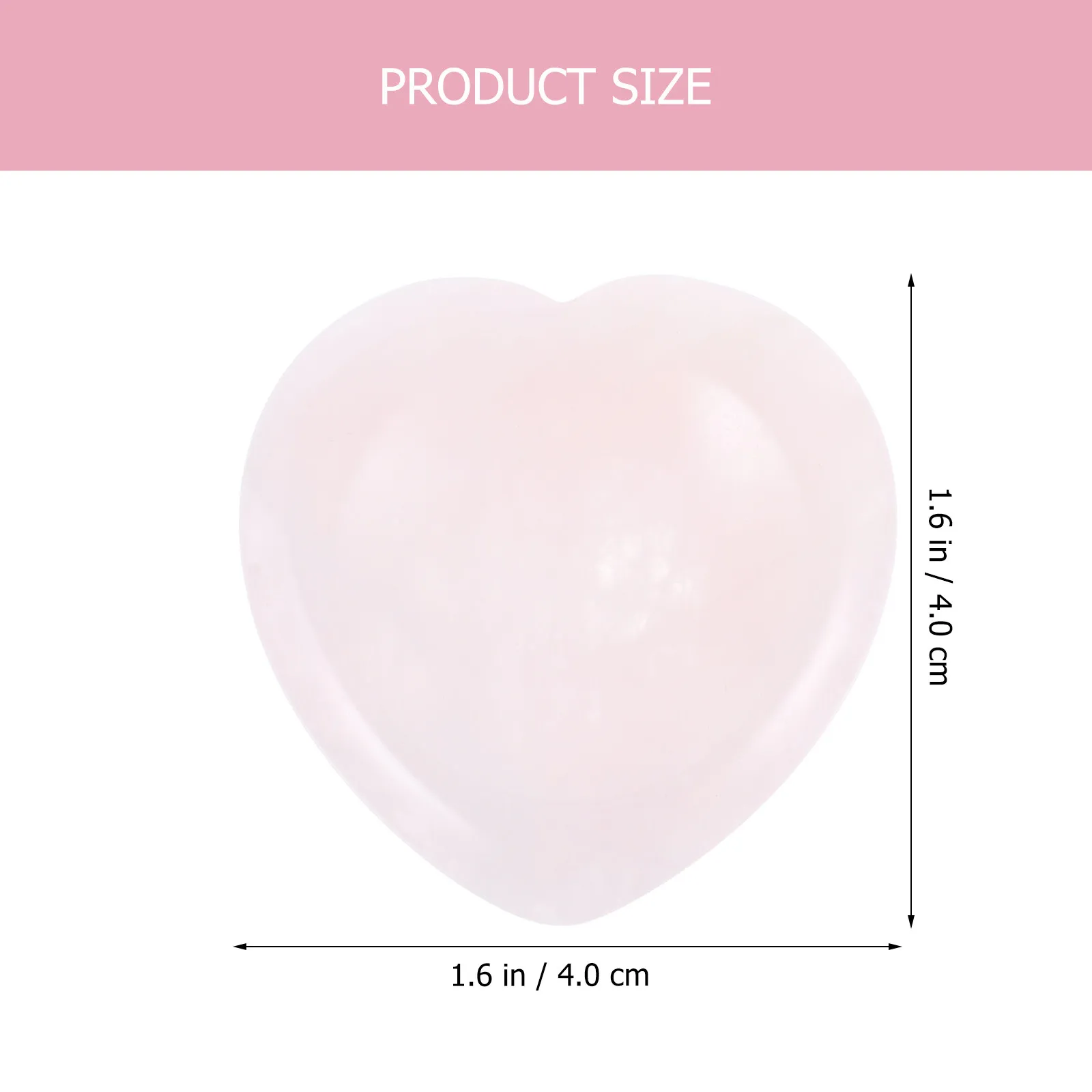 Heart Shaped Mini Scraping Plate Natural Thumb Stone Crystal Massage Tool for Facial Neck Wrist Stress Anxiety Relief Portable