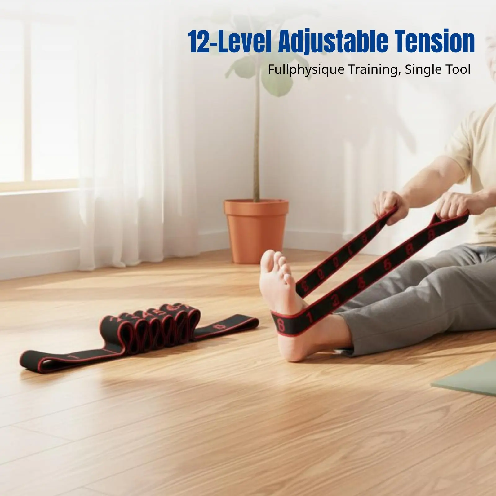 elastic-band-multi-level-adjustable-elderly-muscle-training-leg-spine-strength-portable-home-exercise