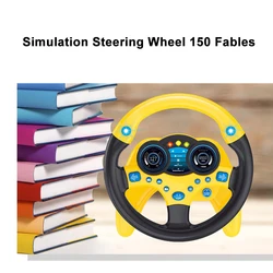 Children's Simulation Car Steering Wheel Toys Simulation Driving Early Education Educational Children's Music Story Machine Toys