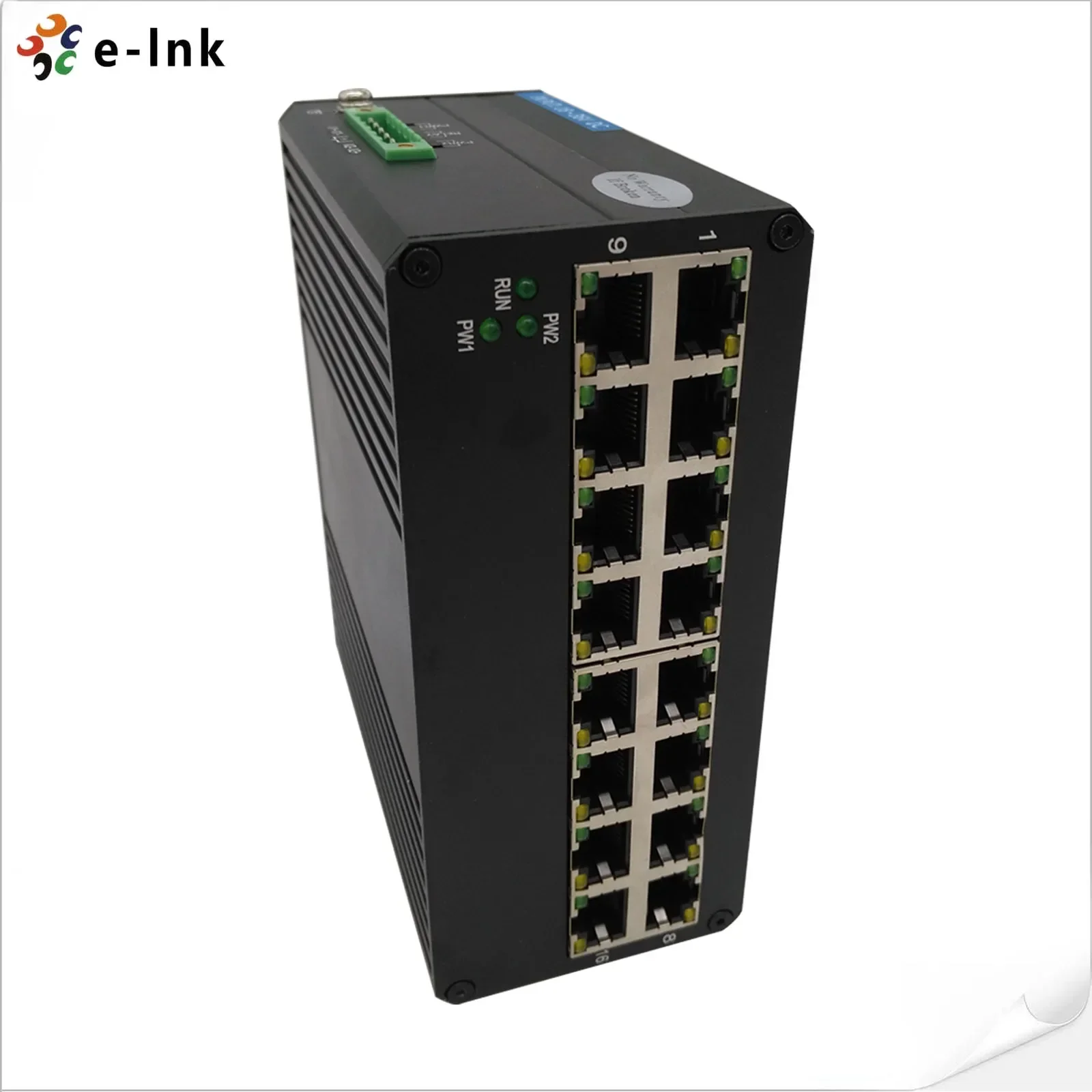 Неуправляемый промышленный 16-портовый промышленный коммутатор Fast Ethernet 10/100TX