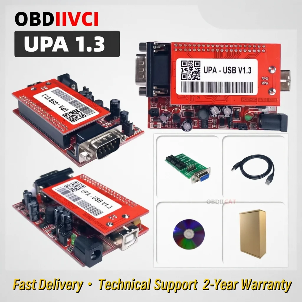 

OBDIIVCI UPA USB Programmer UPA USB 1.3 With Full Adapters UPA USB V1.3 ECU Chip Tunning OBD2 Diagnostic Tool Free Shipping