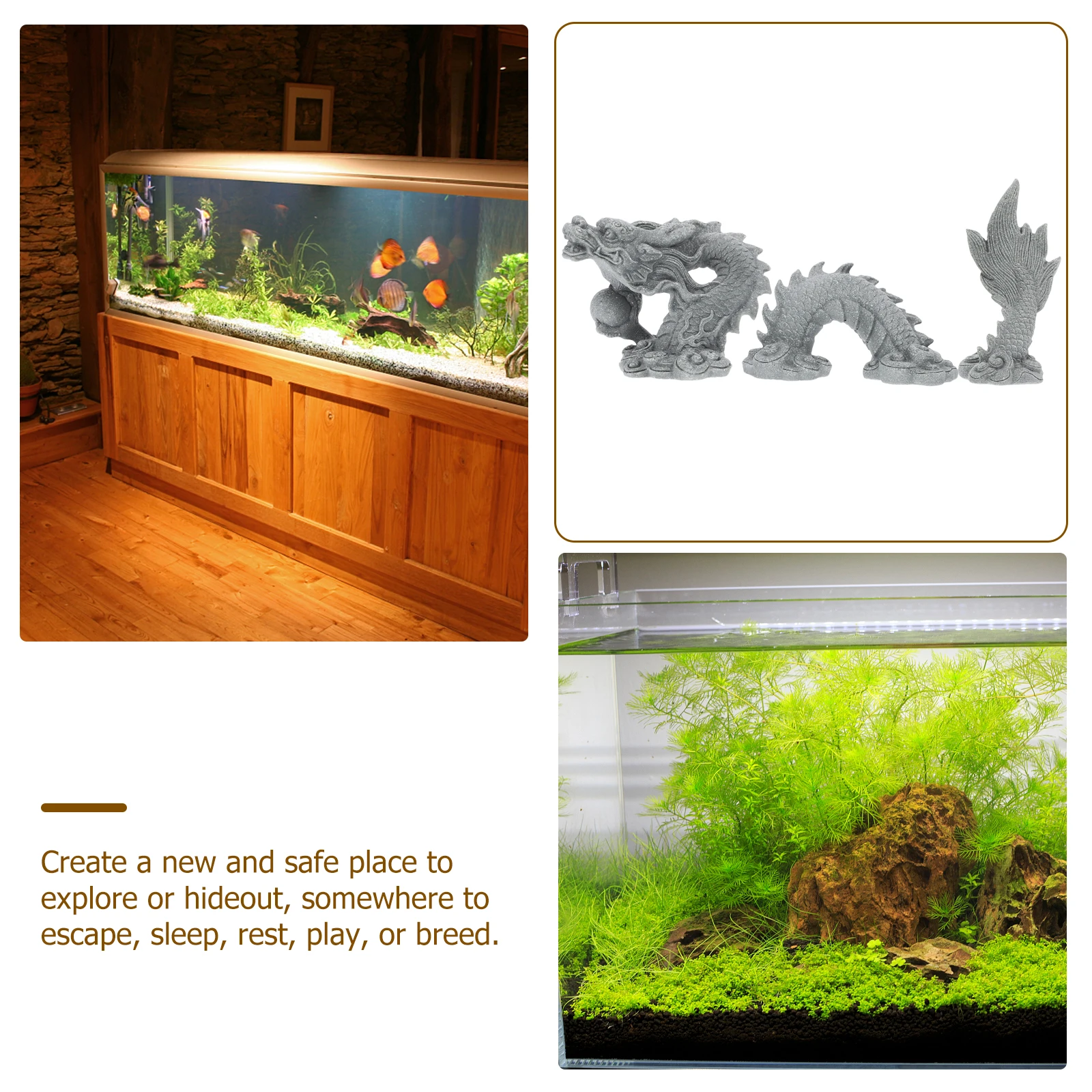 

1 set 1 Set Of Sandstone Dragon Statue Resin Dragon Decor For Home Office Tabletop Decorative Sculpture Craft Gift