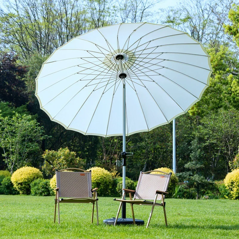 Outdoor courtyard rooftop large parasol Internet celebrity large courtyard villa B & B garden Sun umbrella Waterproof windproof