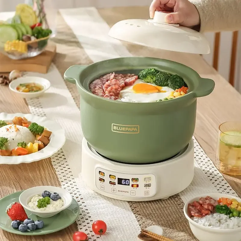 Uncoated ceramic electric stew pot Multifunctional Household rice cooker Health pot Porridge pot Automatic porridge cooking