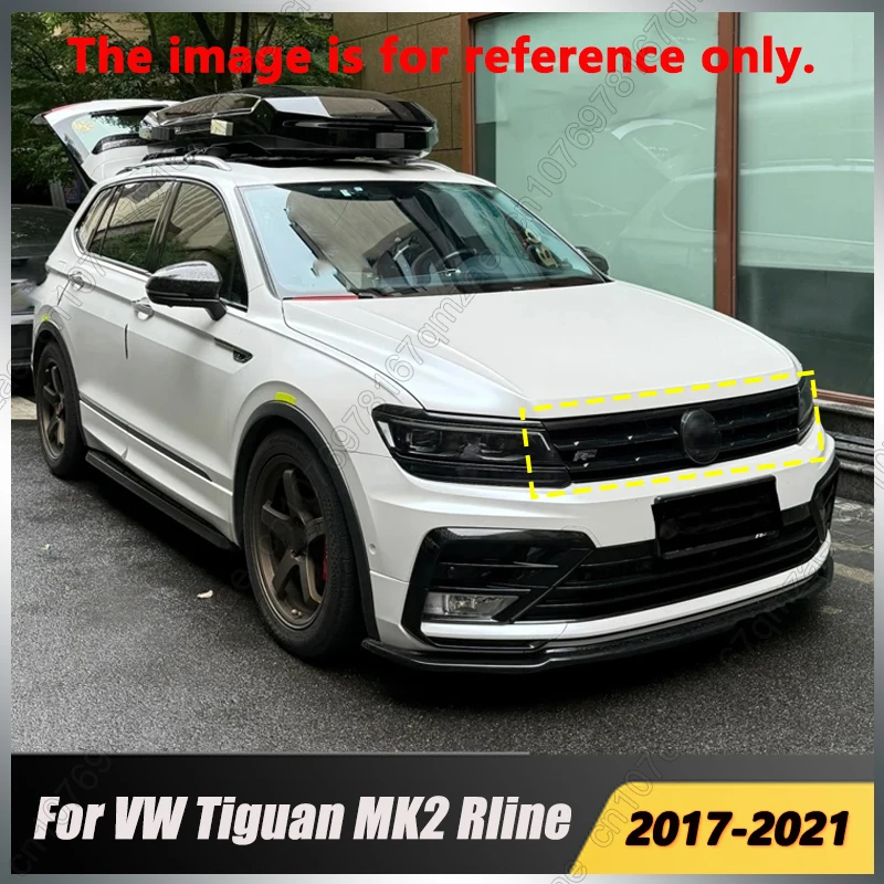 

Для VW Volkswagen Tiguan MK2 Rline 2017-2021: Передняя центральная решетка бампера, декоративные накладки, элементы обвеса, тюнинг-аксессуары