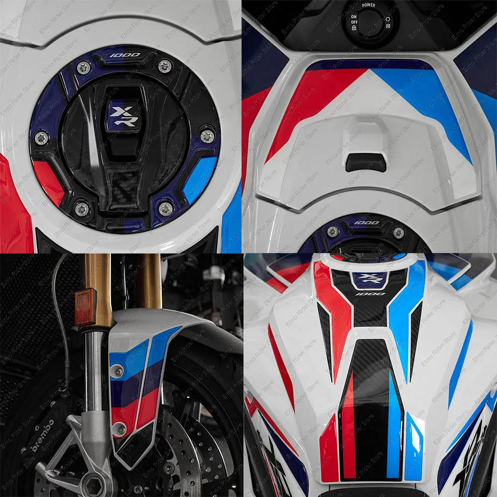 Voor Bmw S1000xr 2024 Motorfiets 3d Gel Epoxyhars Beschermende Sticker Tankpad Stickers Kit Nieuwe Kuip Shell Sticker Stickers Kit