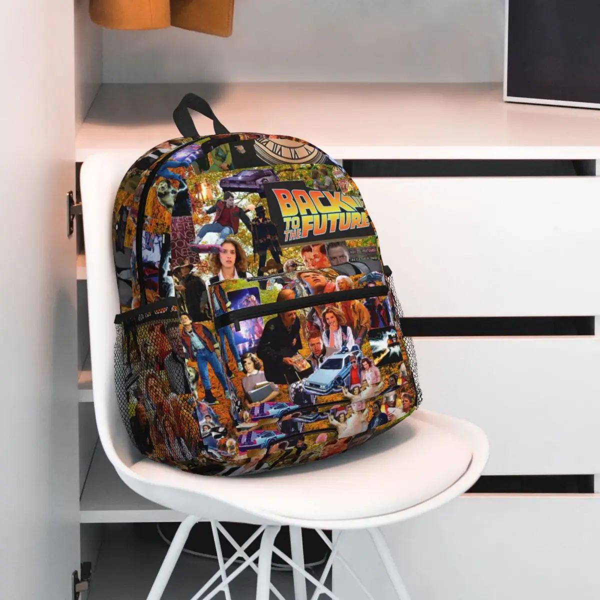 

Студенческий рюкзак «Назад в будущее», школьная сумка, походный дорожный рюкзак для мужчин и женщин, модная сумка для книг, сумки на плечо