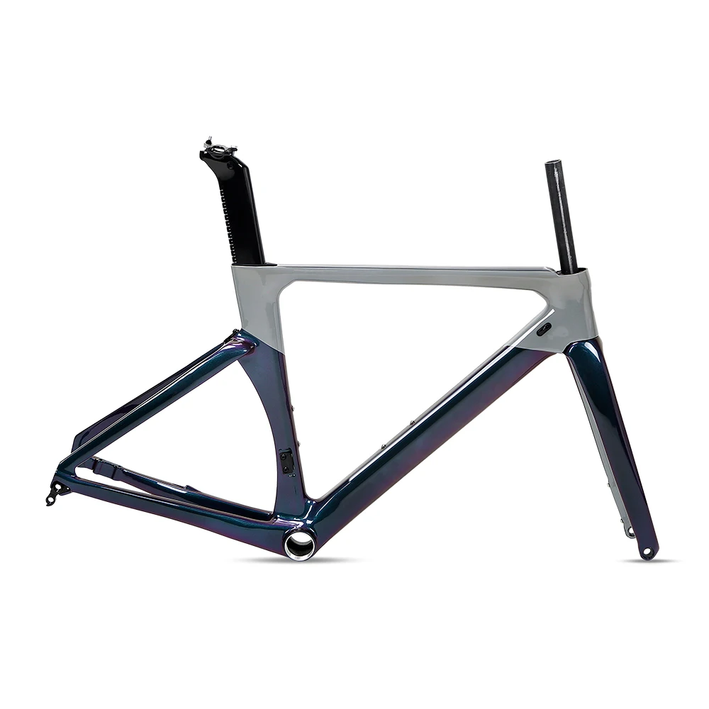 

TWITTER-Carbon Fiber Road Bike Frame, Wheel Tire Barrel, Drawer Version, No Logo, T800, 700 * 28C, 12*142mm, 46cm, 48cm, 50cm, 5