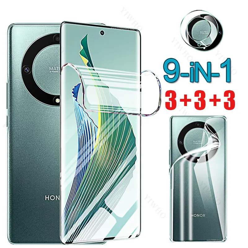 Transparent Camera Glass for Honor Magic5 Lite Hydrogel Soft Film Back Front Screen Protector for Huawei Honor Magic5lite 6.67