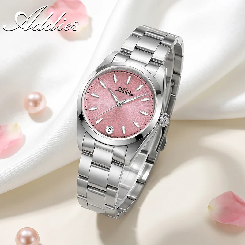 Addies New Luxury Woman Quartz Watch 31mm Stainless Steel 5Bar Waterproof BGW9 Super Luminous Sport Business Ladies Wristwatch