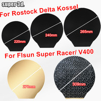 309/270/220/265/240mm PEO PET Plate For Flsun V400 SR Magnetic Steel Sheet PEI For Rostock Delta Kossel 3D Printer Bed PEO Plate